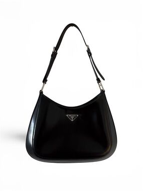 Prada Cleo Brushed Leather Shoulder Bag